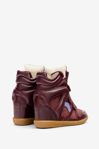 Bekett Leder-Sneaker mit Keilabsatz