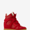 Bekett Sneakers aus Kalbswildleder mit Keilabsatz
