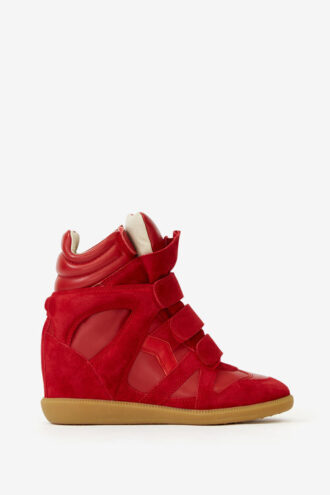 Bekett Sneakers aus Kalbswildleder mit Keilabsatz