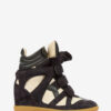 Bekett Sneakers aus Kalbswildleder mit Keilabsatz