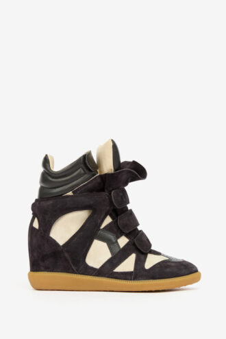Bekett Sneakers aus Kalbswildleder mit Keilabsatz