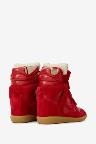 Bekett Sneakers aus Kalbswildleder mit Keilabsatz
