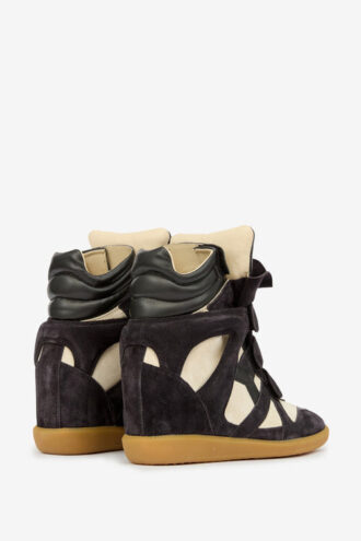 Bekett Sneakers aus Kalbswildleder mit Keilabsatz