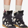 Bekett Sneakers aus Kalbswildleder mit Keilabsatz