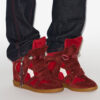 Bekett Sneakers mit Keilabsatz aus Wildleder