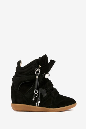 Bekett Sneakers mit Nieten und Keilabsatz