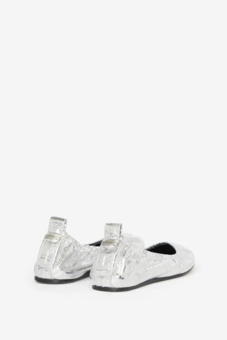 Belna Metallic-Ballettschuhe aus Lammleder