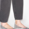 Belna Metallic-Ballettschuhe aus Lammleder