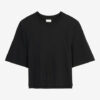 Ben Baumwoll-T-Shirt mit Schulterpolstern