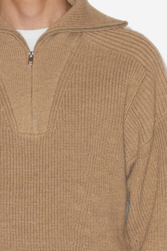 Benny Wollpullover mit Reißverschlusskragen Benny Wollpullover mit Reißverschlusskragen