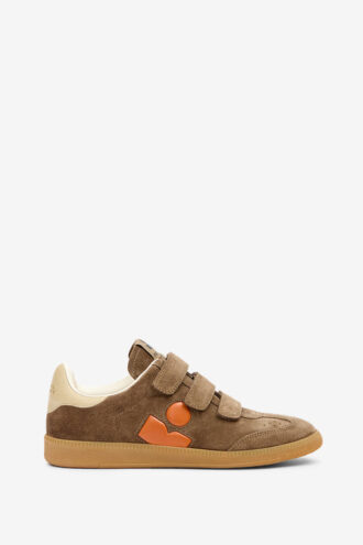 Beth Low-Top-Sneaker aus Wildleder und Kalbsleder