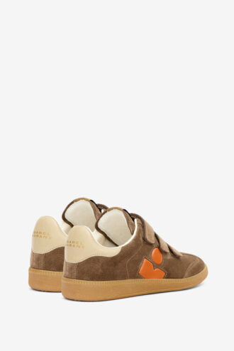 Beth Low-Top-Sneaker aus Wildleder und Kalbsleder