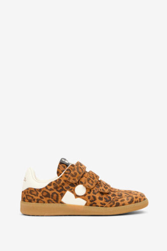 Beth Low-Top Sneakers aus bedrucktem Kalbswildleder