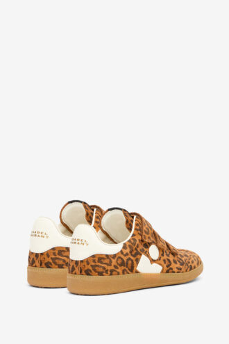 Beth Low-Top Sneakers aus bedrucktem Kalbswildleder