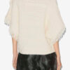 Blanche Strickpullover mit Zopfmuster