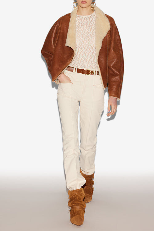 Blondine Lammfelljacke Blondine Lammfelljacke