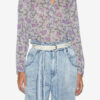 Bluse Maria aus bedrucktem Baumwollvoile Bluse Maria aus bedrucktem Baumwollvoile