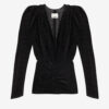 Bluse „Marlin” aus Burnout-Samt