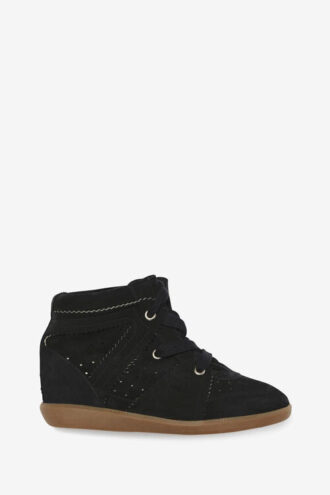 Bobby Sneakers aus Wildleder mit Keilabsatz