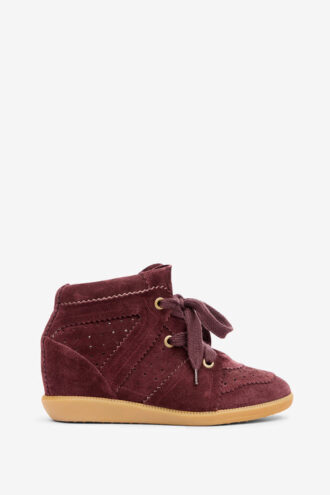 Bobby Sneakers aus Wildleder mit Keilabsatz