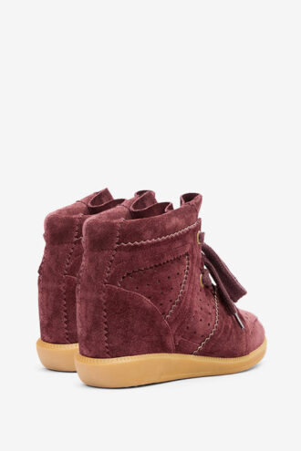Bobby Sneakers aus Wildleder mit Keilabsatz