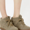 Bobby Sneakers aus Wildleder mit Keilabsatz