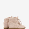 Bobby Sneakers mit Keilabsatz aus perforiertem Wildleder Bobby Sneakers mit Keilabsatz aus perforiertem Wildleder