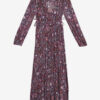 Briane Langes Kleid aus bedrucktem Krepp Briane Langes Kleid aus bedrucktem Krepp