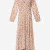 Briane Langes Kleid aus geknittertem Musselin Briane Langes Kleid aus geknittertem Musselin