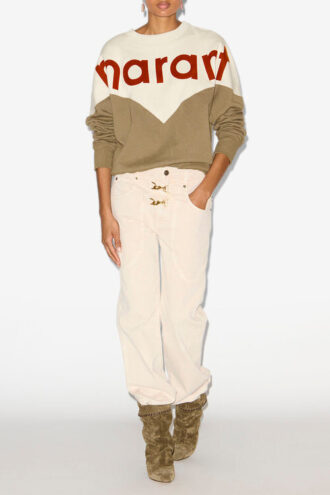 Brinley Denim-Hose mit hoher Taille Brinley Denim-Hose mit hoher Taille