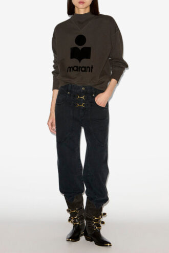 Brinley Denim-Hose mit hoher Taille Brinley Denim-Hose mit hoher Taille