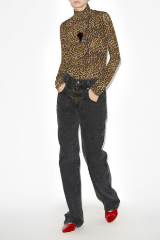 Brinley Denim-Hose mit hoher Taille Brinley Denim-Hose mit hoher Taille