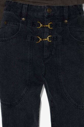 Brinley Denim-Hose mit hoher Taille Brinley Denim-Hose mit hoher Taille