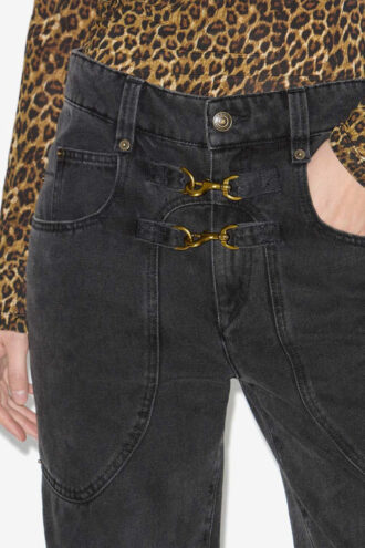 Brinley Denim-Hose mit hoher Taille Brinley Denim-Hose mit hoher Taille