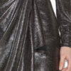 Brisha Kurzer drapierter Metallic-Rock Brisha Kurzer drapierter Metallic-Rock