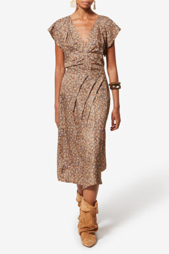 Cacia Unterrock aus floralem Seidenjacquard
