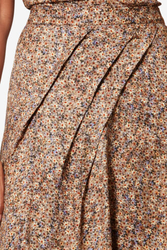 Cacia Unterrock aus floralem Seidenjacquard