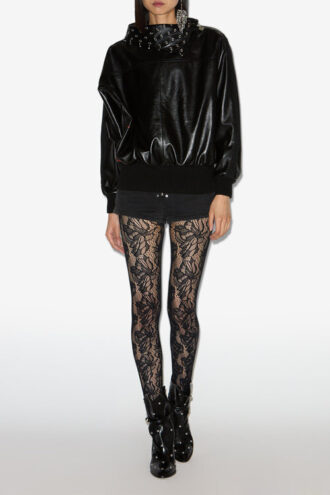 Cendrine Ledersweatshirt