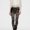 Chani Drapierter Leder-Minirock