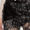 Chani Drapierter Leder-Minirock