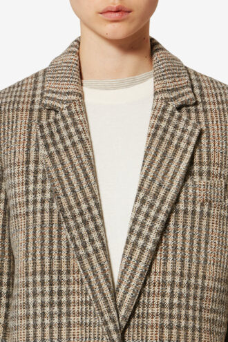 Charlyne Jacke aus karierter Schurwolle