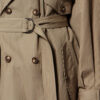 Chilma Gestreifter Baumwoll-Trenchcoat