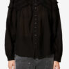Christa Baumwollbluse mit Raffungen Christa Baumwollbluse mit Raffungen