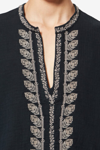 Cizalie Bestickte Bluse aus Baumwollgaze
