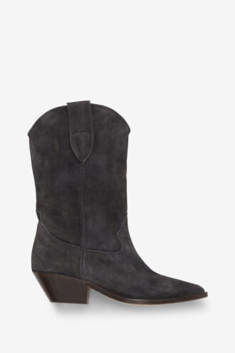 Cowboystiefel aus gewaschenem Kalbswildleder