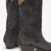 Cowboystiefel aus gewaschenem Kalbswildleder Cowboystiefel aus gewaschenem Kalbswildleder