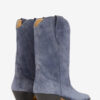 Cowboystiefel aus gewaschenem Kalbswildleder Cowboystiefel aus gewaschenem Kalbswildleder