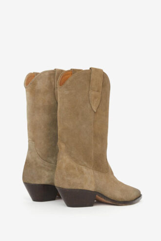 Cowboystiefel aus gewaschenem Kalbswildleder