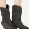 Cowboystiefel aus gewaschenem Kalbswildleder Cowboystiefel aus gewaschenem Kalbswildleder