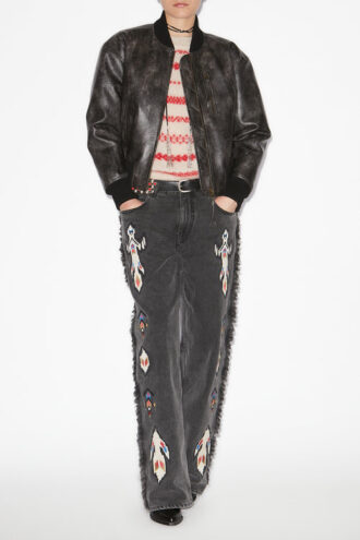 Crisley Bomberjacke aus Kunstleder